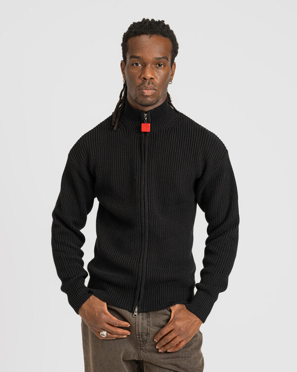 The New Originals Fisherman Plain Zip Up Sweater | 1609FIRIZFW25